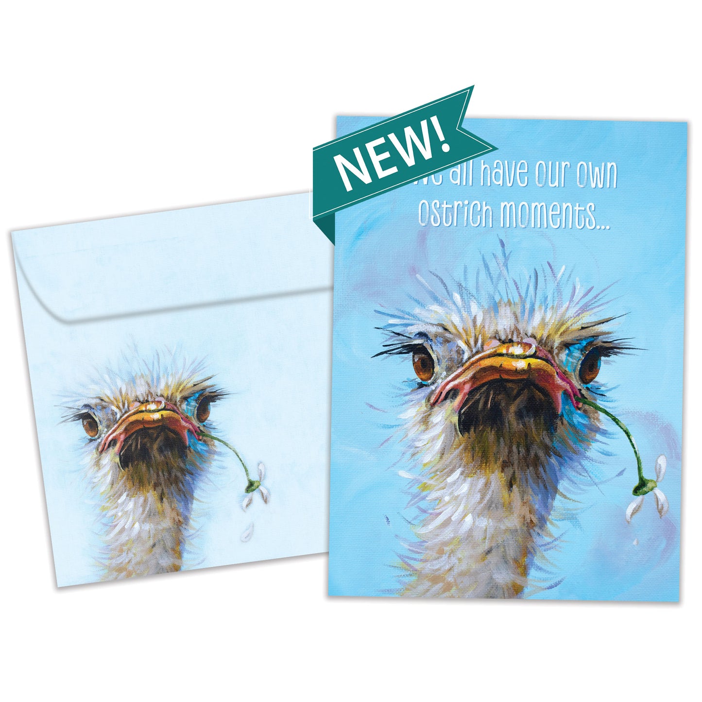 Forgetful Ostrich Belated Birthday Card