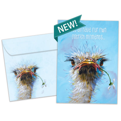 Forgetful Ostrich Belated Birthday Card