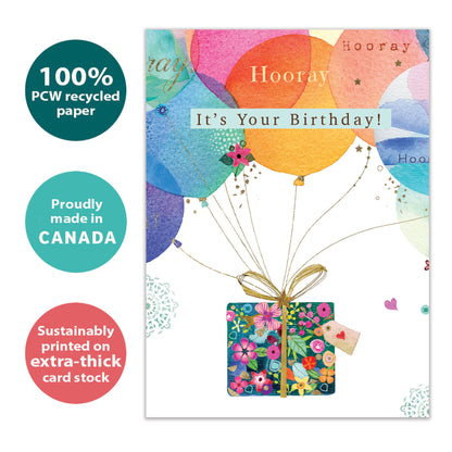 Confetti Fly Birthday Card