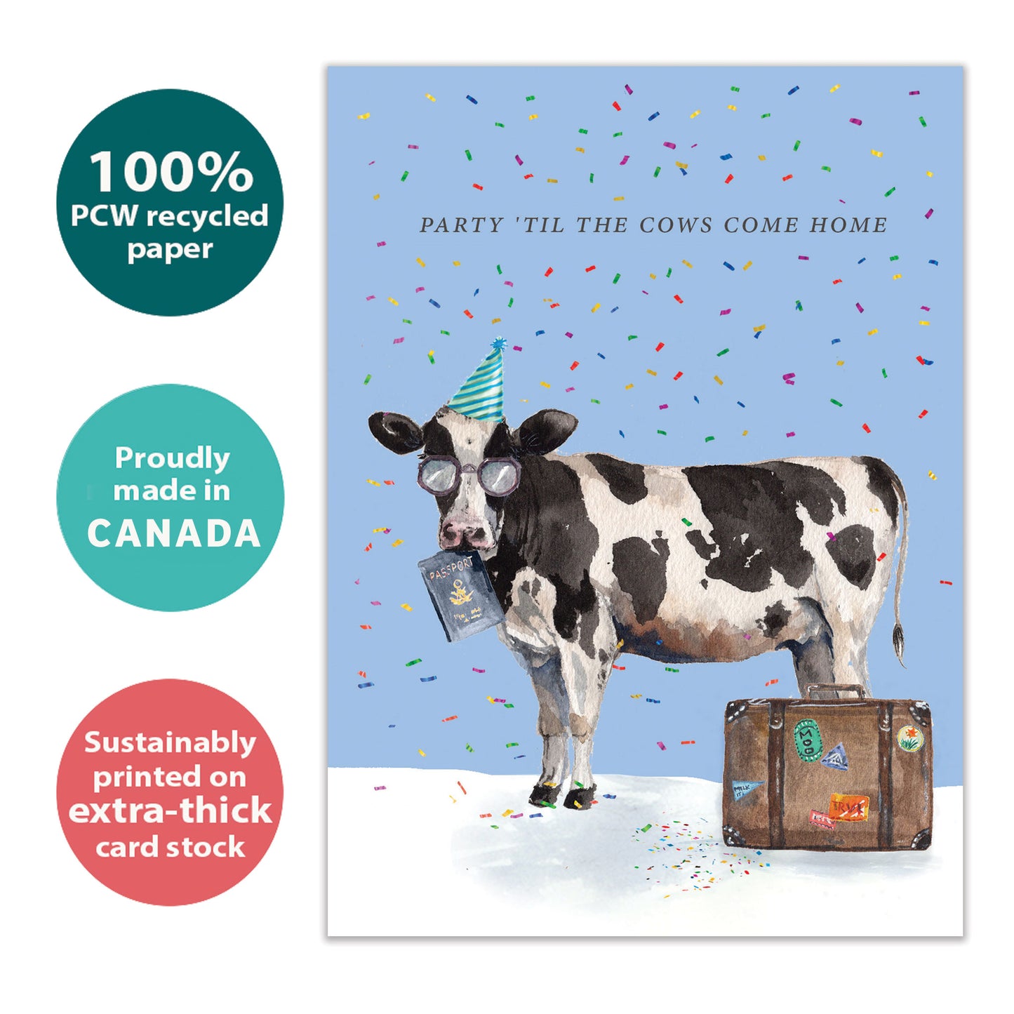 Cows Come Home Birthday Card
