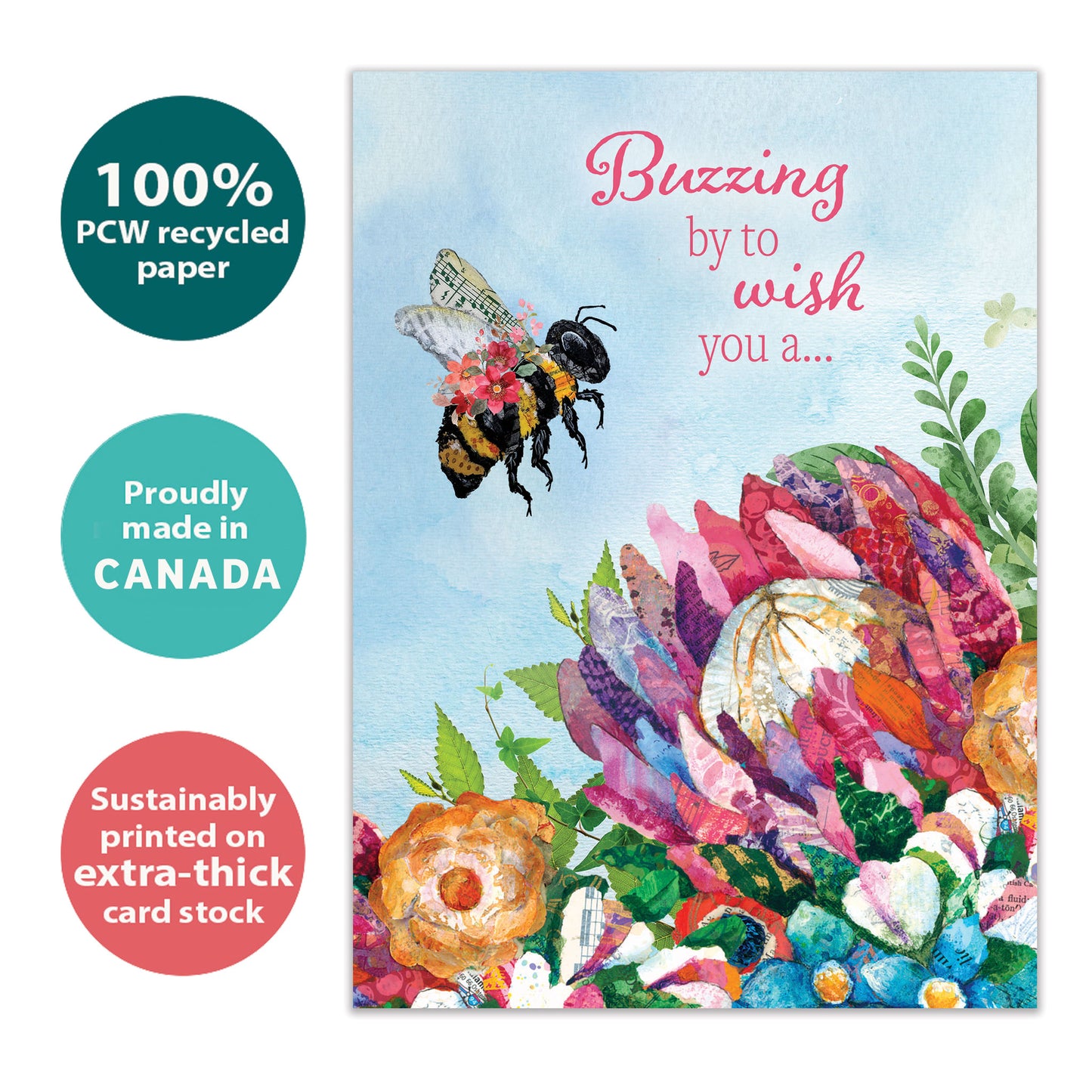 Sweet Bee Birthday Card
