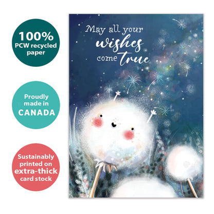 Dandelion Wishes Birthday Card