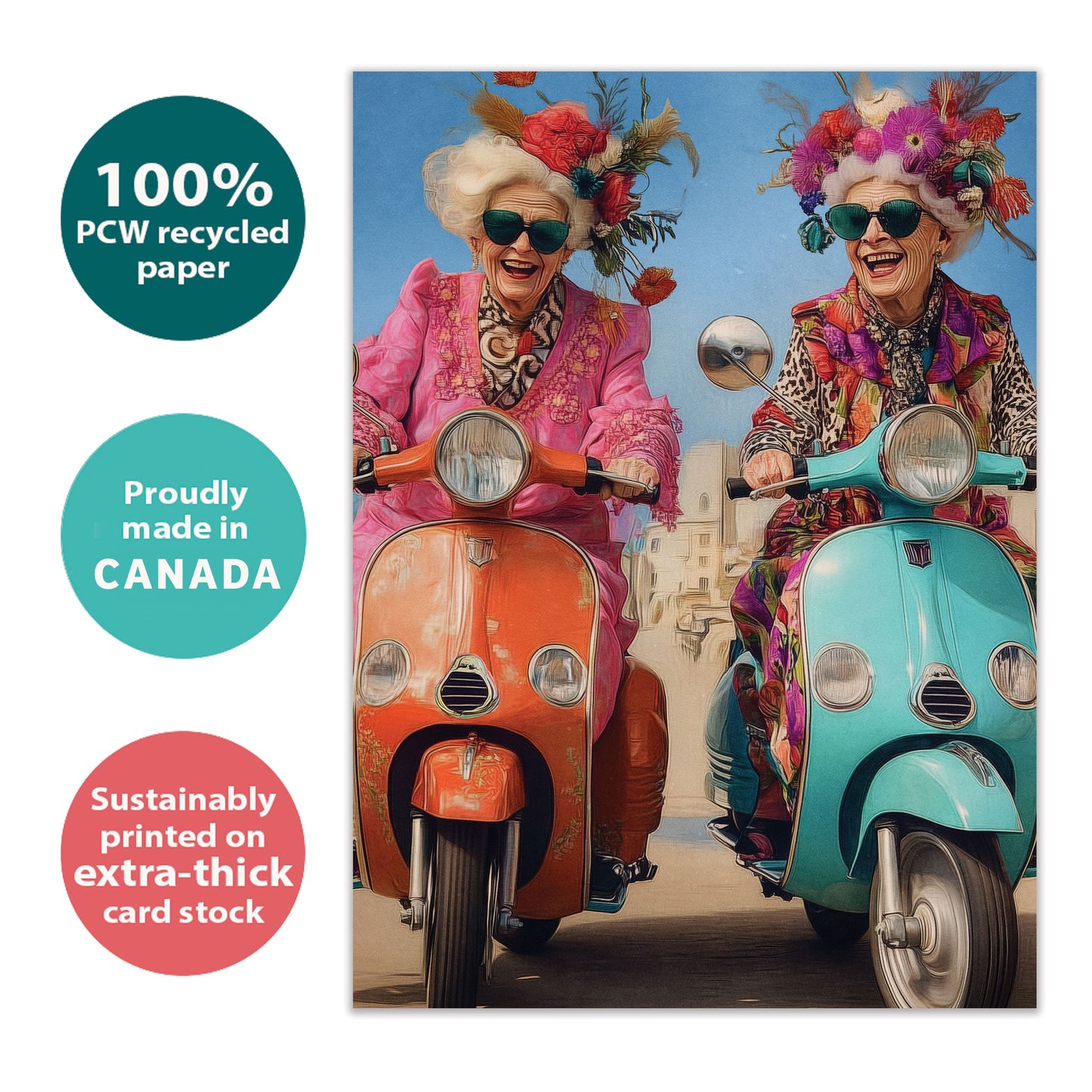 Grannies & Mopeds Birthday Card