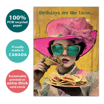 How Many Tacos Birthday Card