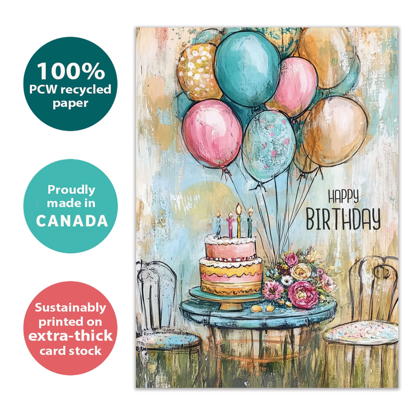 Joy Celebration Birthday Card