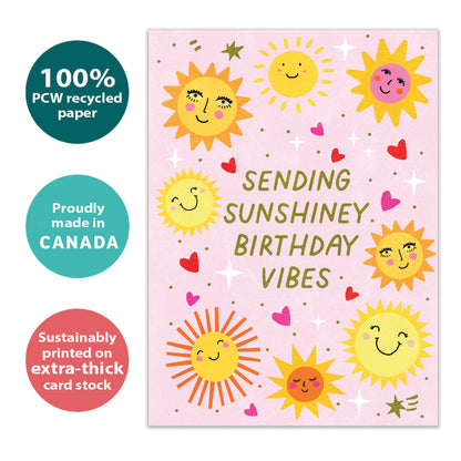 Sunshiney Vibes Birthday Card