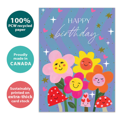 Magic Floral Vibes Birthday Card