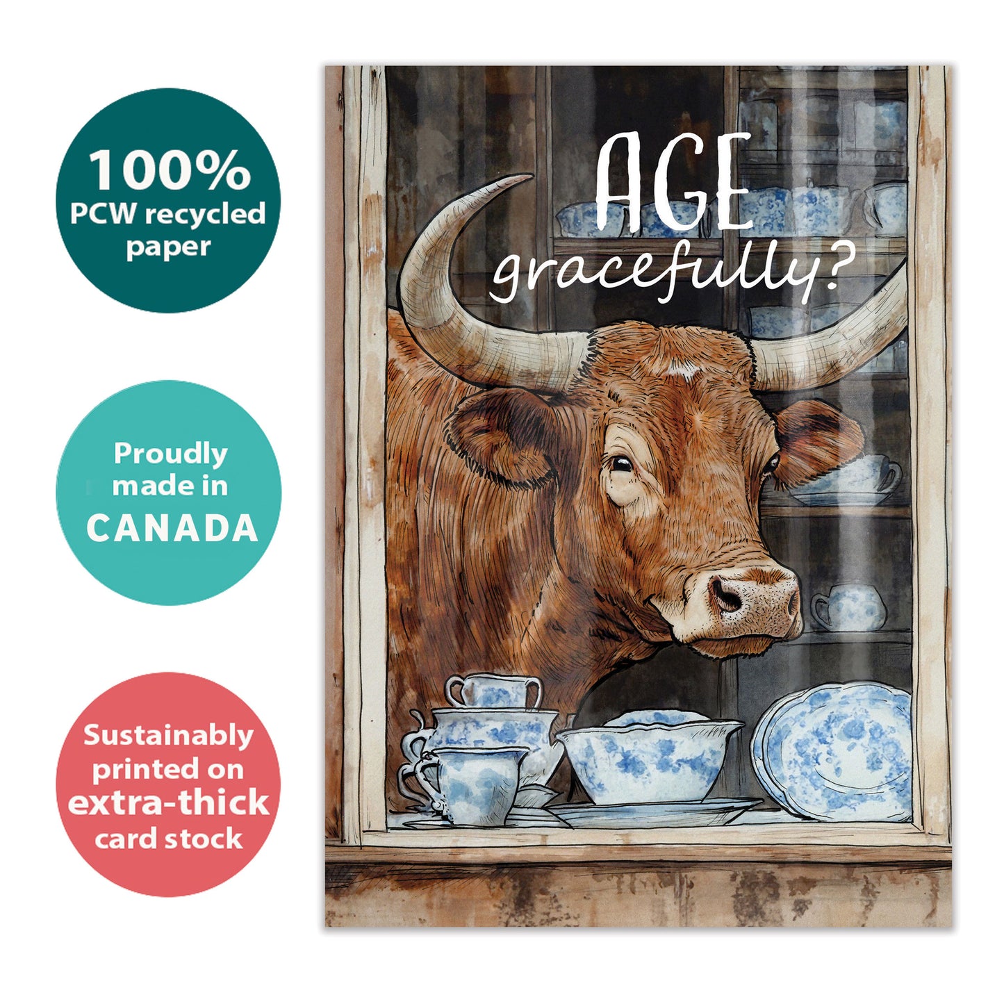 Age Gracefully Birthday Card