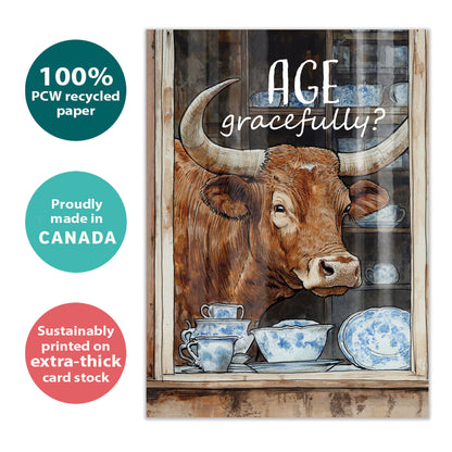 Age Gracefully Birthday Card