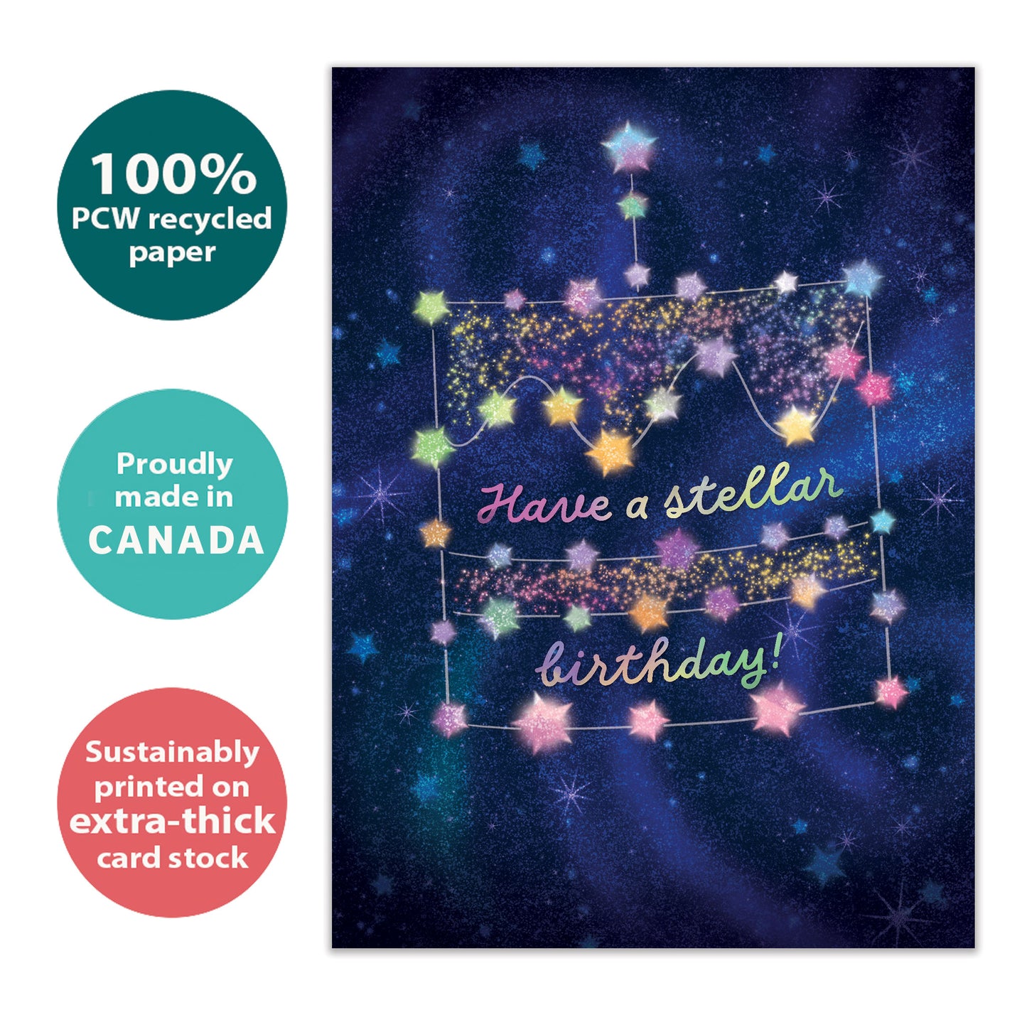 Stellar Cake Birthday Card