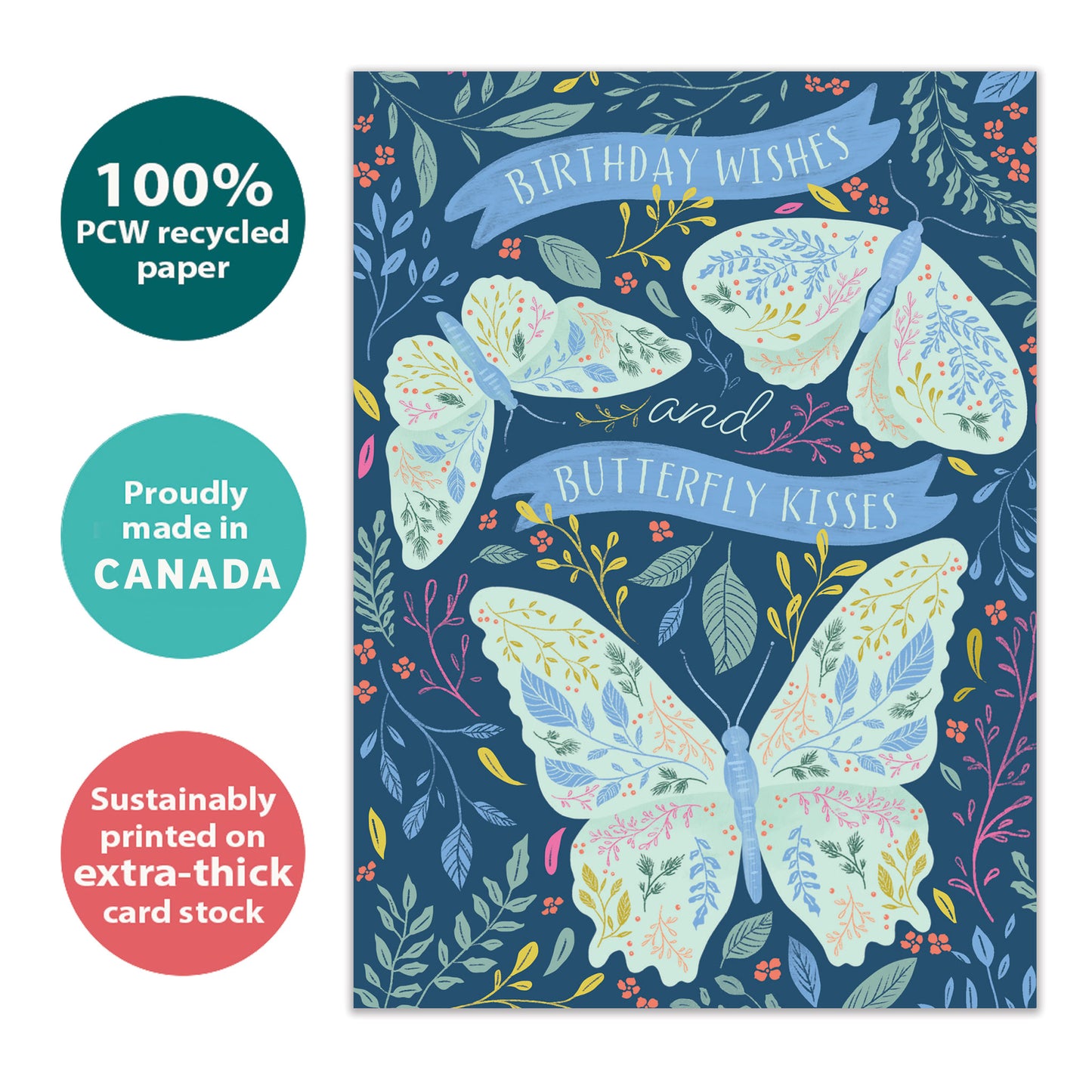 Butterfly Wishes Birthday Card