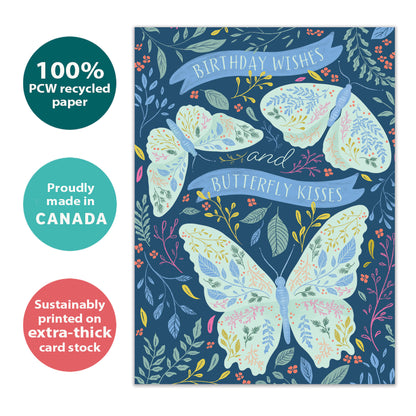 Butterfly Wishes Birthday Card