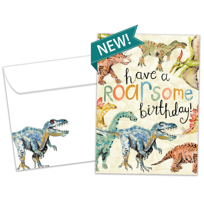 Roarsome Dinosaurs Birthday Card