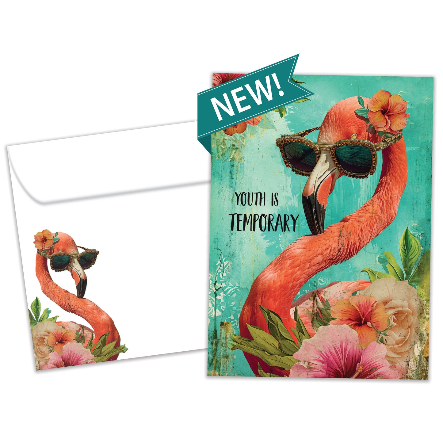Forever Flamingo Birthday Card