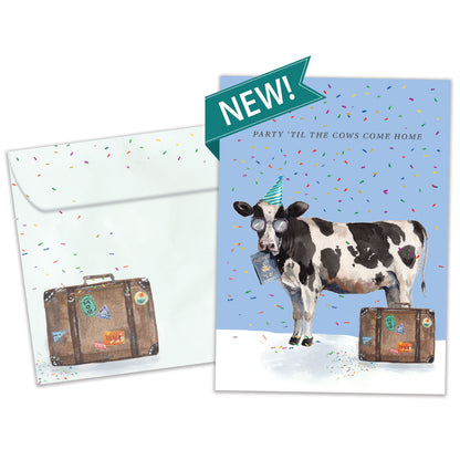 Cows Come Home Birthday Card