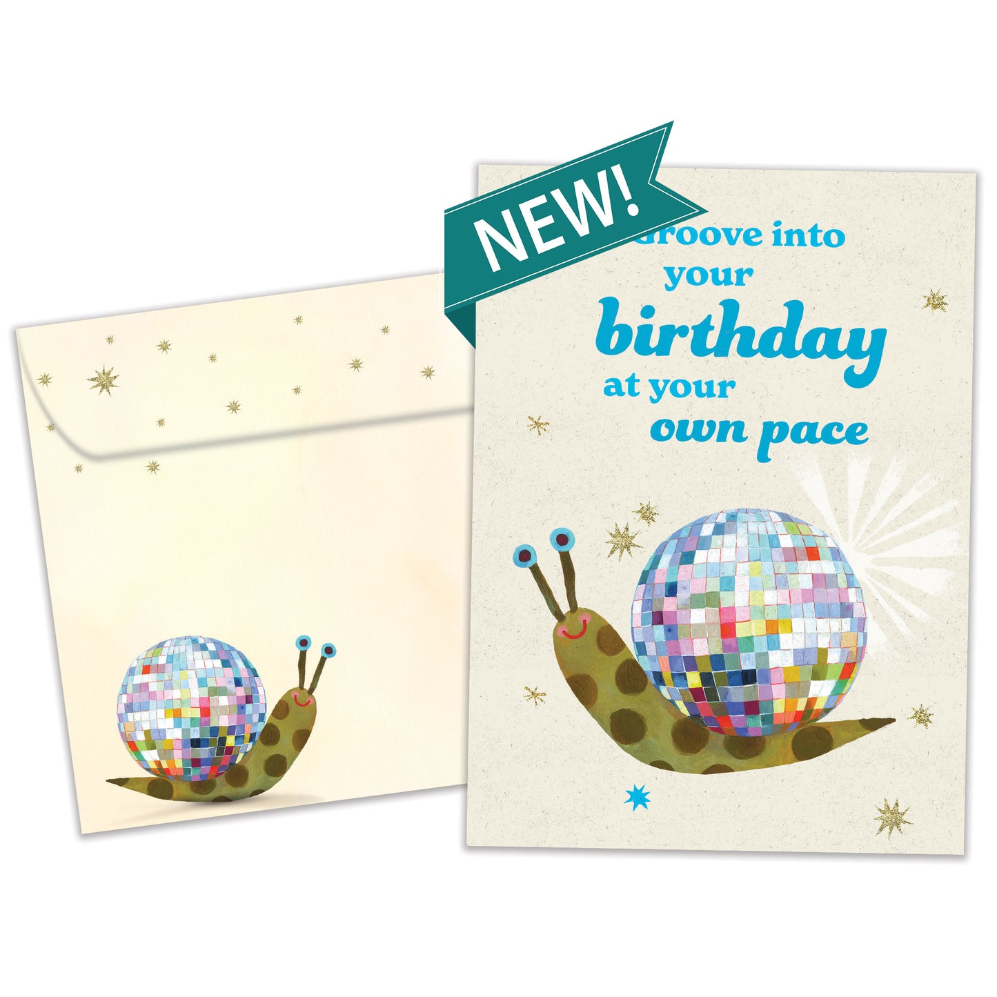 New Year Groove Birthday Card
