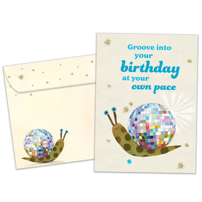 New Year Groove Birthday Card