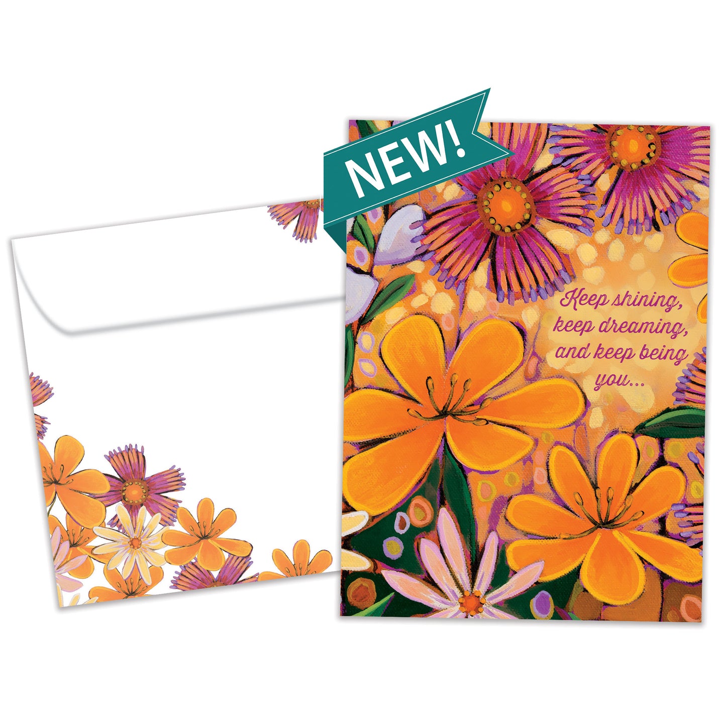 Brighter Florals Birthday Card