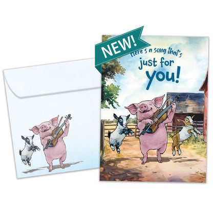 Barnyard Chores Birthday Card
