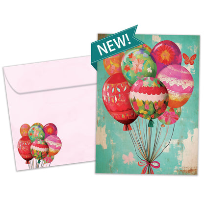 Balloons Fly Birthday Card