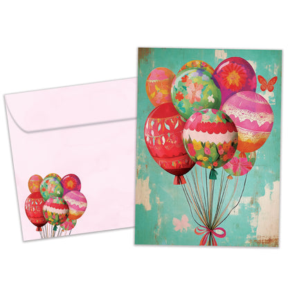 Balloons Fly Birthday Card