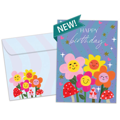 Magic Floral Vibes Birthday Card