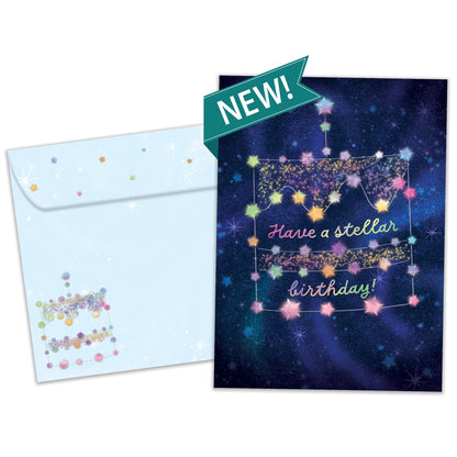 Stellar Cake Birthday Card