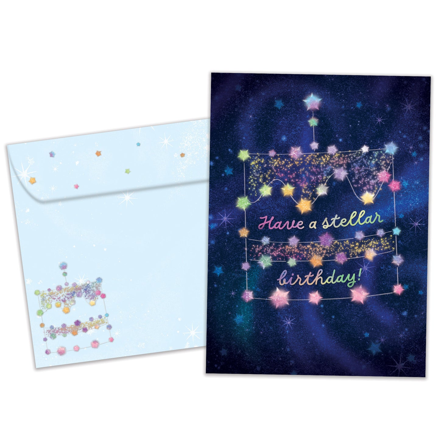 Stellar Cake Birthday Card