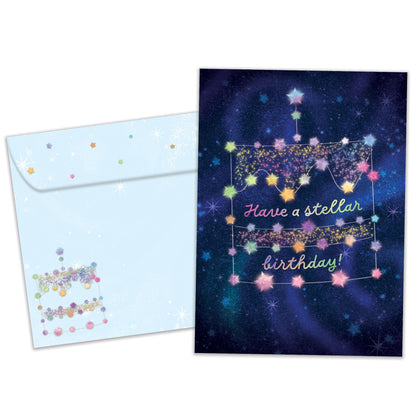 Stellar Cake Birthday Card