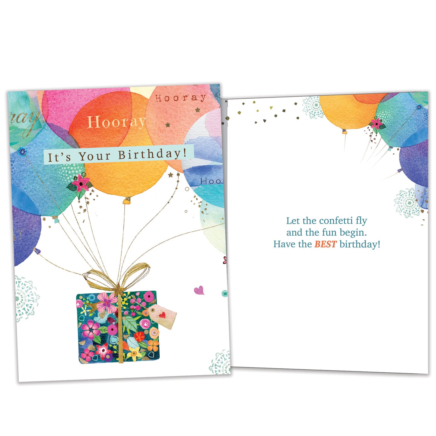 Confetti Fly Birthday Card