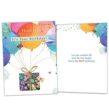 Confetti Fly Birthday Card