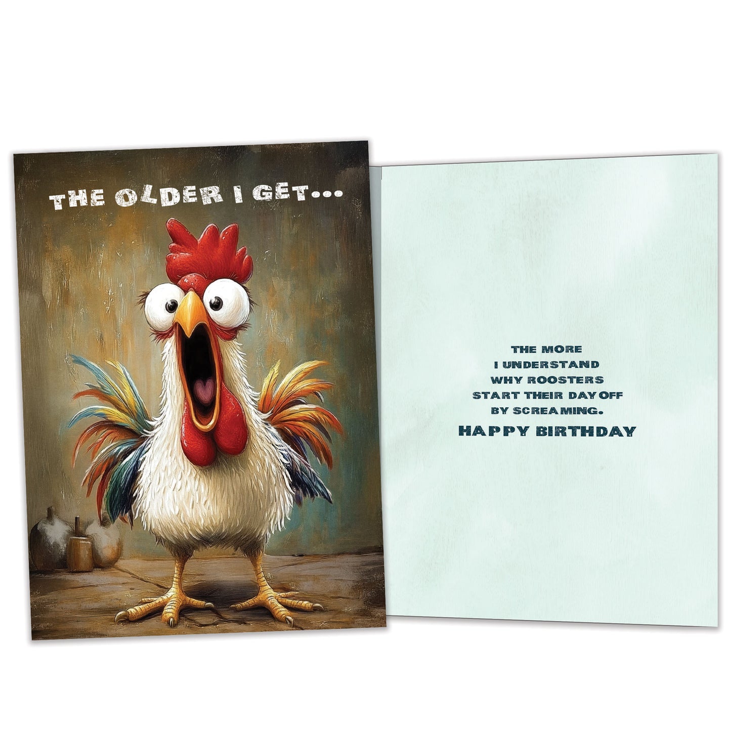 Wake Up and Scream Birthday Card