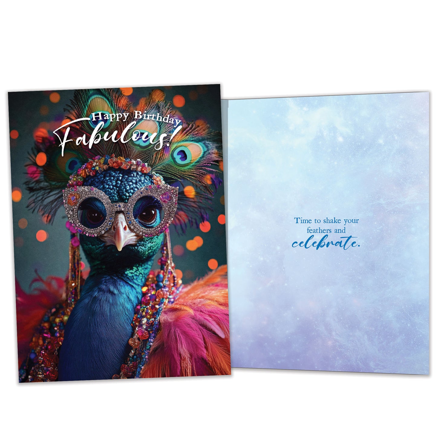 Fabulous Peacock Birthday Card