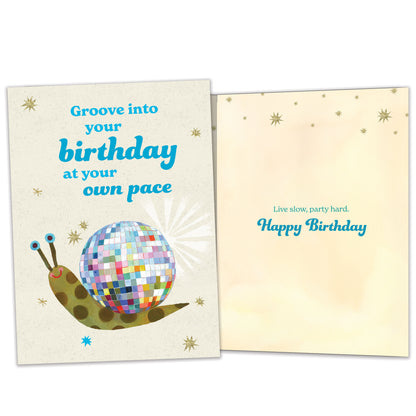 New Year Groove Birthday Card