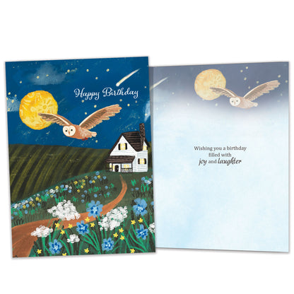 Soaring Owl Birthday Card
