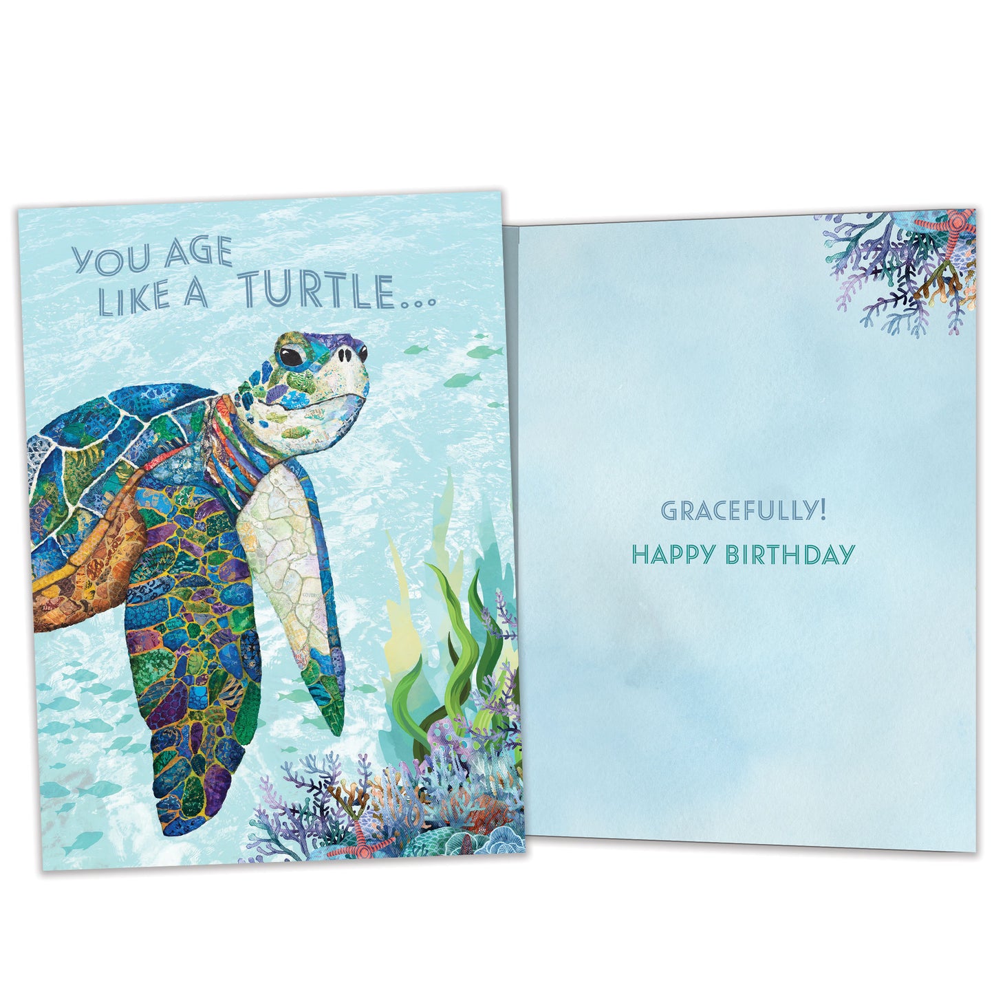 Graceful Turtle Birthday Card
