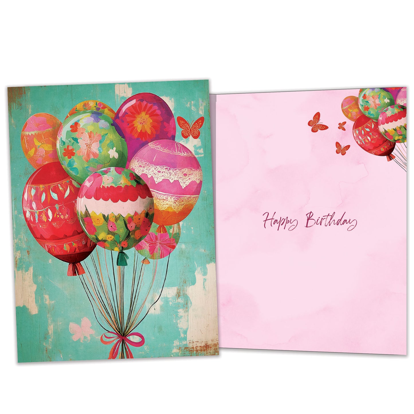 Balloons Fly Birthday Card