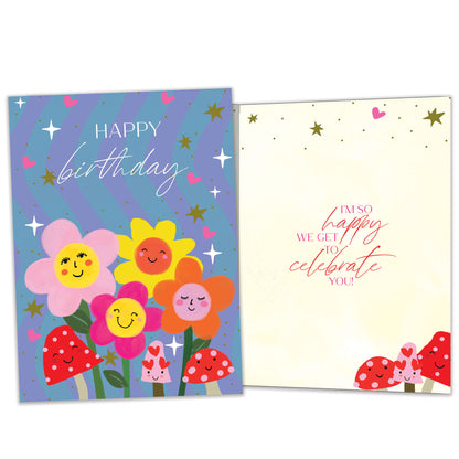 Magic Floral Vibes Birthday Card