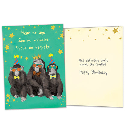 See, Speak, Hear Birthday Card