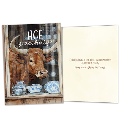 Age Gracefully Birthday Card