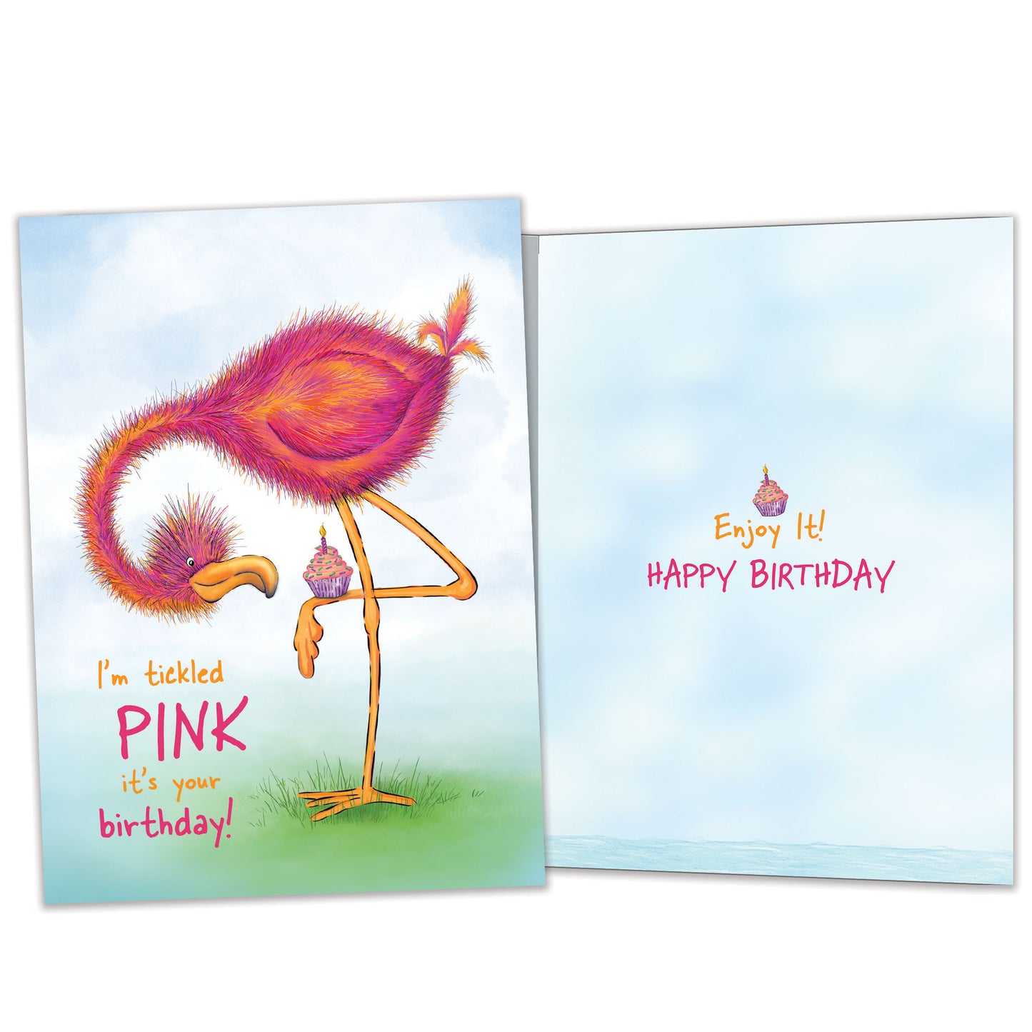 Tickled Pink Birthday Card