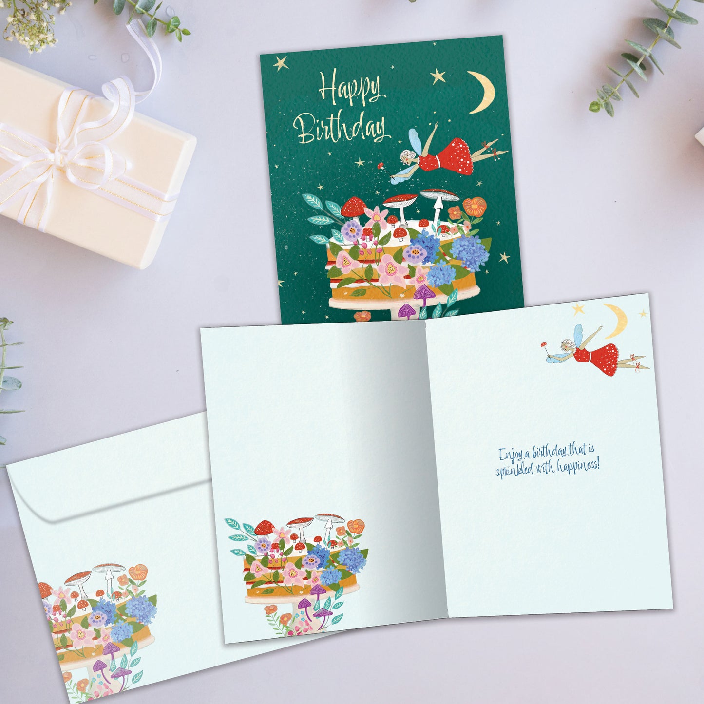 Fairy Dust Cake Birthday Card
