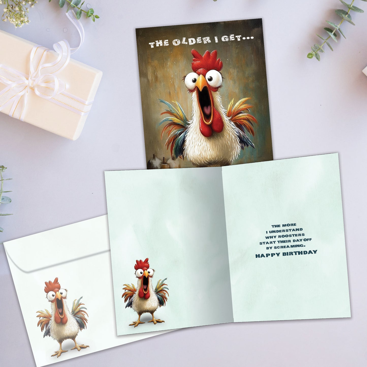 Wake Up and Scream Birthday Card