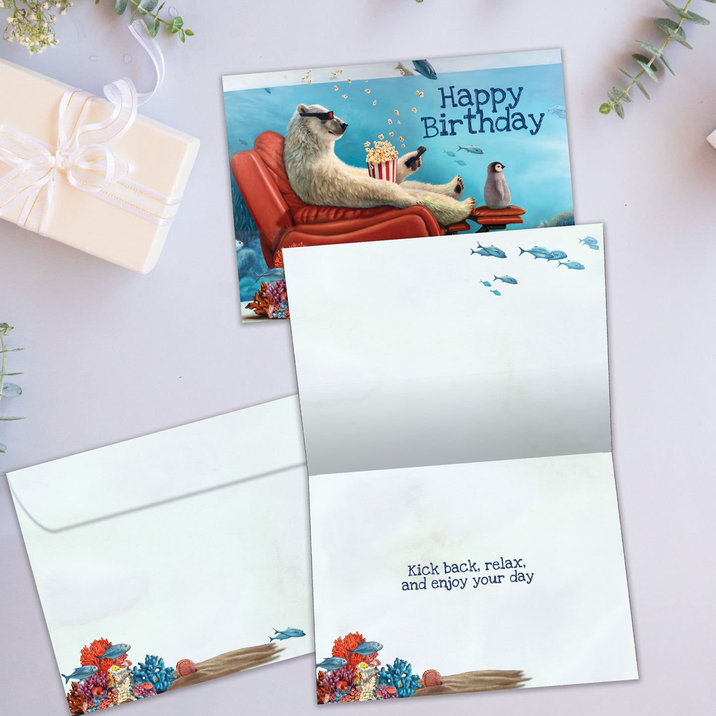 Kick Back Birthday Card