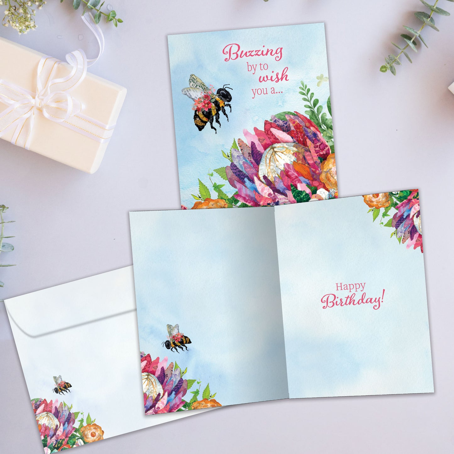 Sweet Bee Birthday Card