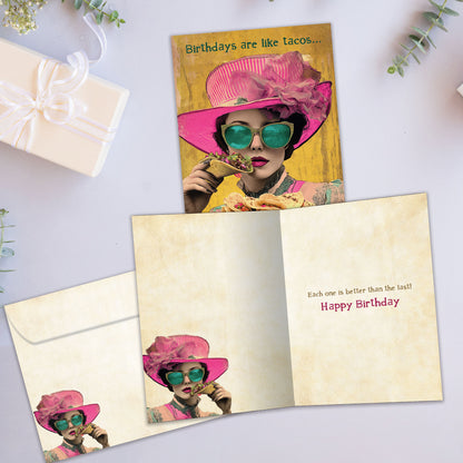 How Many Tacos Birthday Card