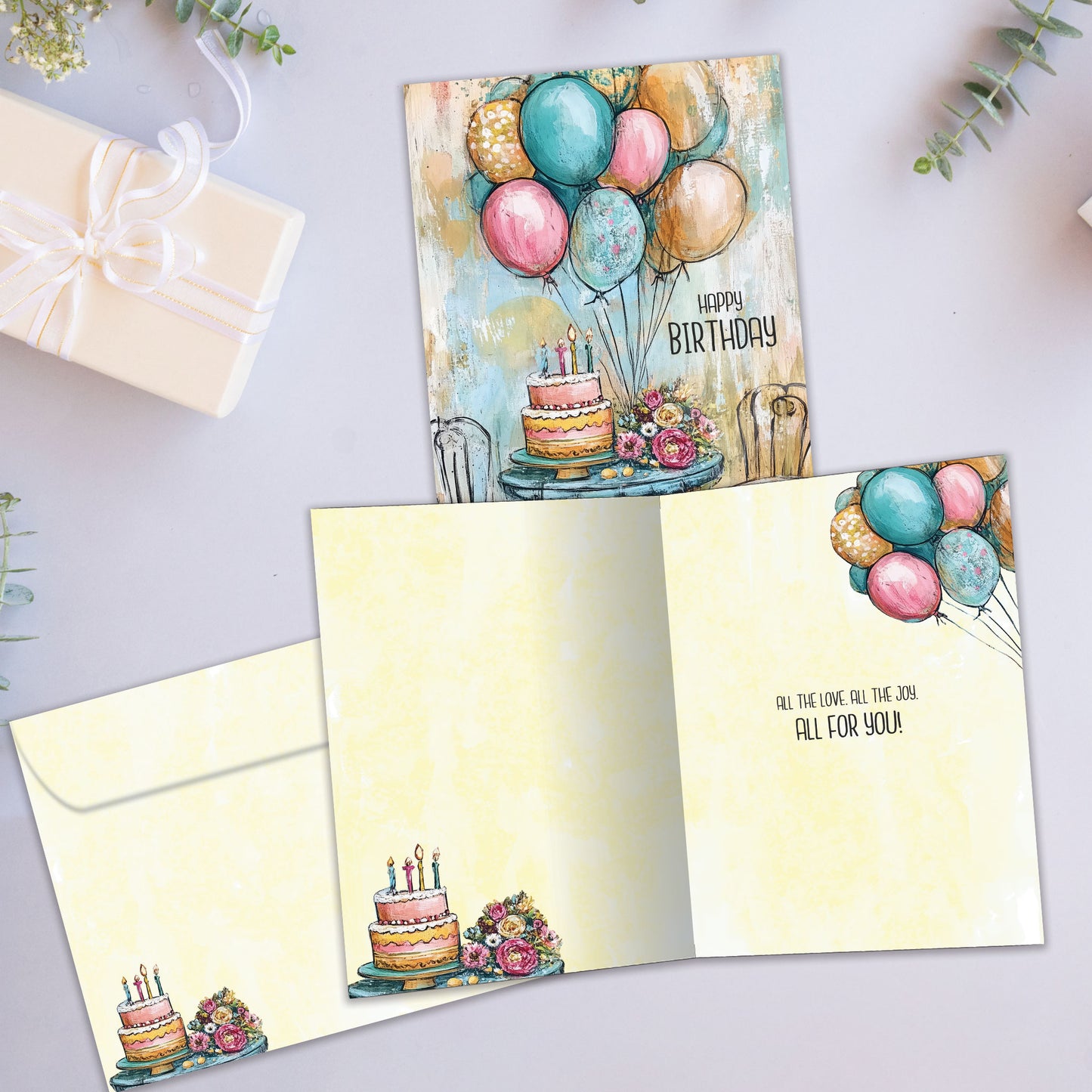 Joy Celebration Birthday Card