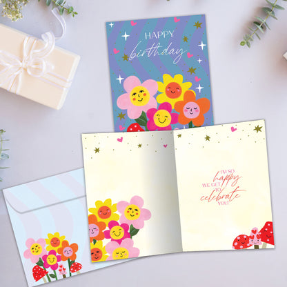 Magic Floral Vibes Birthday Card