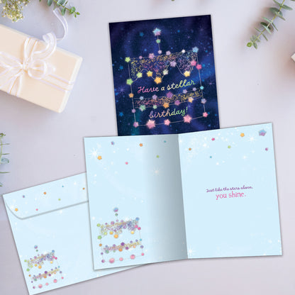 Stellar Cake Birthday Card