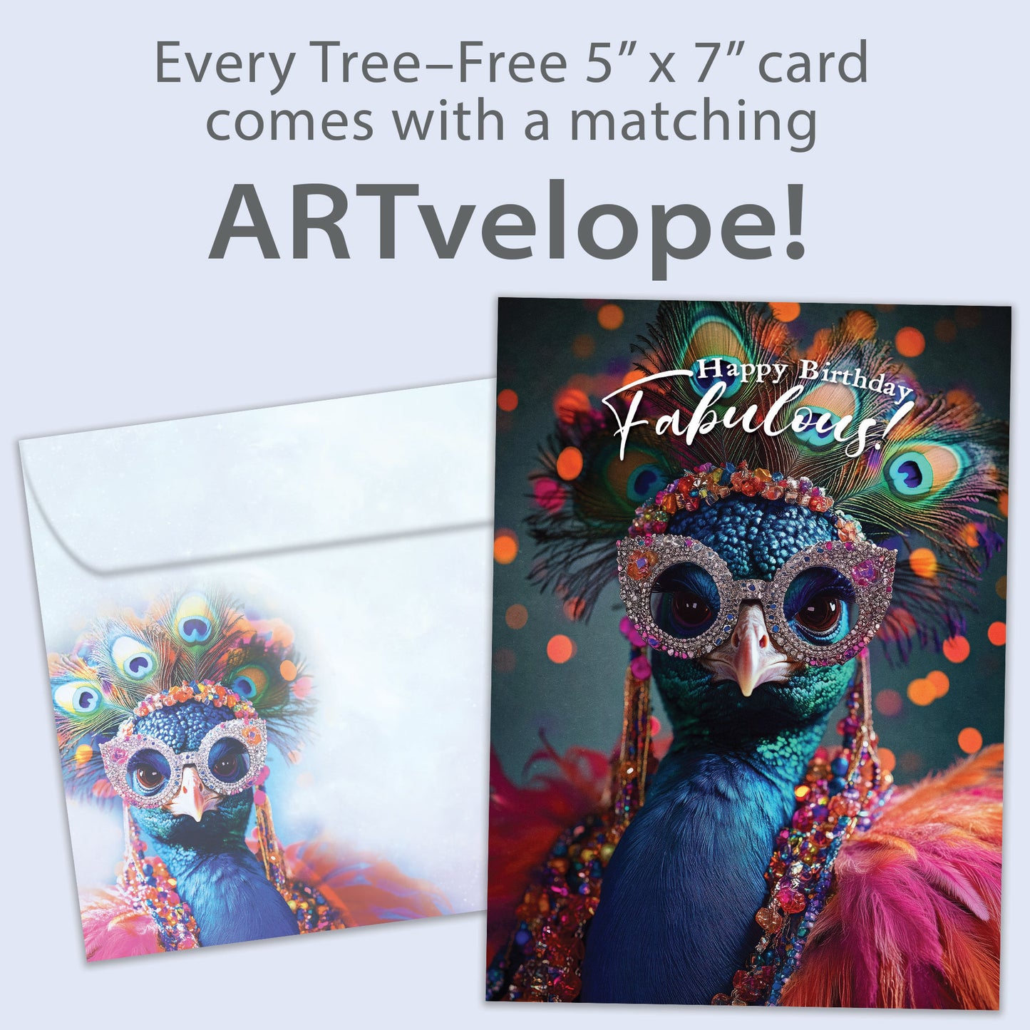 Fabulous Peacock Birthday Card